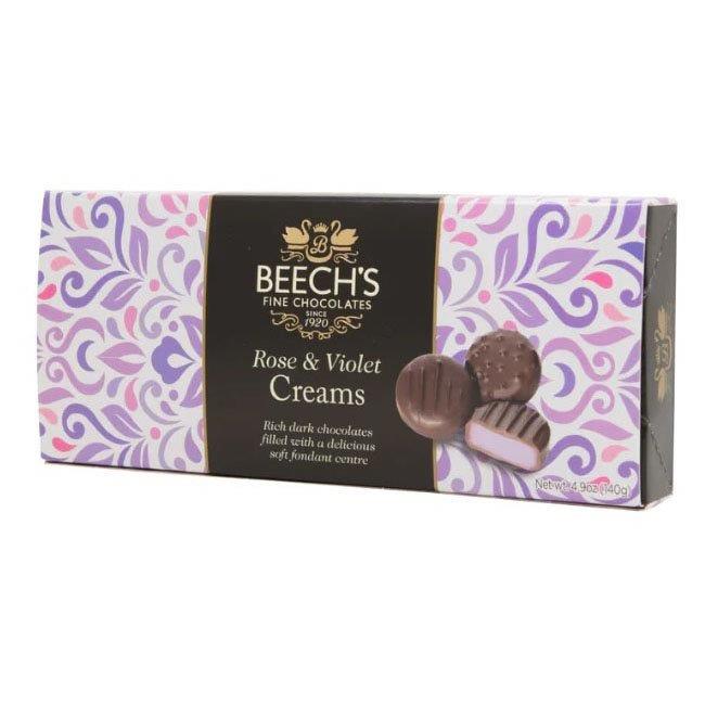Beechs Rose & Violet Creams 145g pack shot