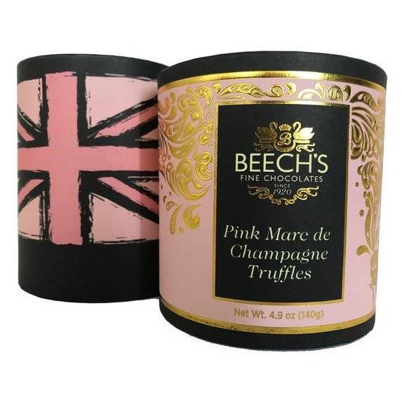 Beechs Pink Champagne Posh Box Truffles 140g pack shot