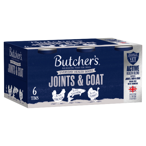 Butchers Dog Joint & Coat Tin 6pk (6 x 390g) pack shot