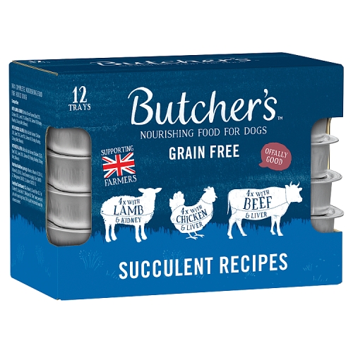 Butchers Succulent Recipes Dog Food Trays 12pk (12 x 150g) pack shot