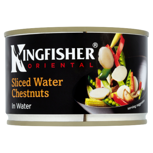 Kingfisher Water Chestnuts in Water 225g pack shot