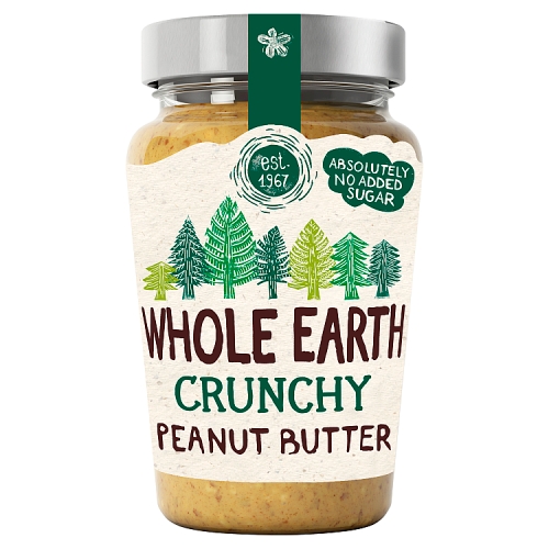 Whole Earth Crunchy Peanut Butter 340g pack shot