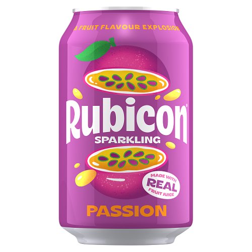 Rubicon Sparkling Passionfruit 330ml pack shot