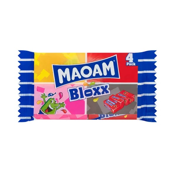 Haribo Maoam Bloxx 4pk Square 88g pack shot