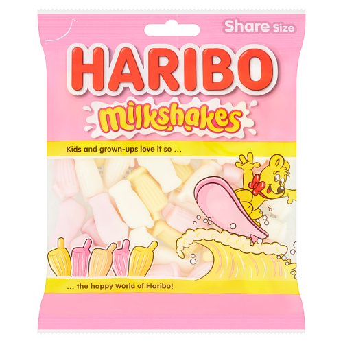 Haribo Bag Milkshakes 160g pack shot