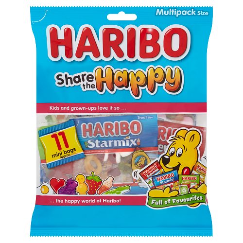 Haribo Bag The Happy Multipack 11s 176g pack shot