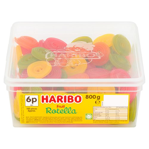 Haribo Rotella Tub 800g pack shot