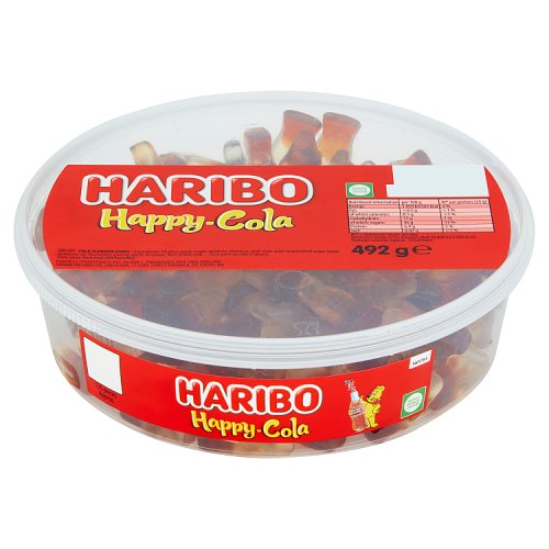 Haribo Happy Cola Tub 492g pack shot