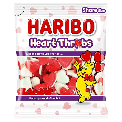 Haribo Bag Heart Throbs 160g pack shot