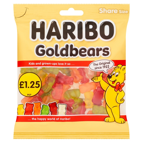 Haribo Goldbears PM £1.25 140g pack shot