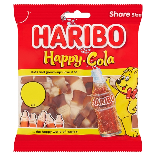 Haribo Happy Cola Zing PM £1.25 140g pack shot