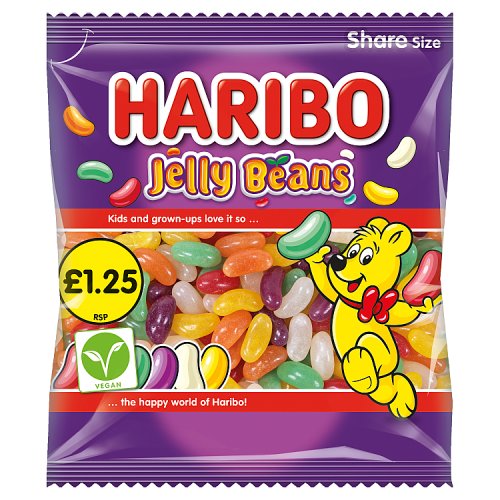 Haribo Bag Jelly Beans PM £1.25 140g pack shot