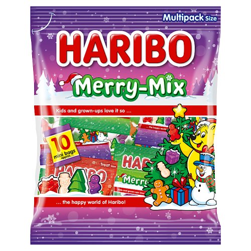 Haribo Merry Mix Mini Multipacks 10s 160g pack shot