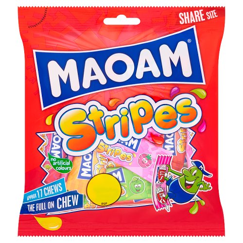 Haribo Bag Maoam Stripes 140g PM £1.25 pack shot