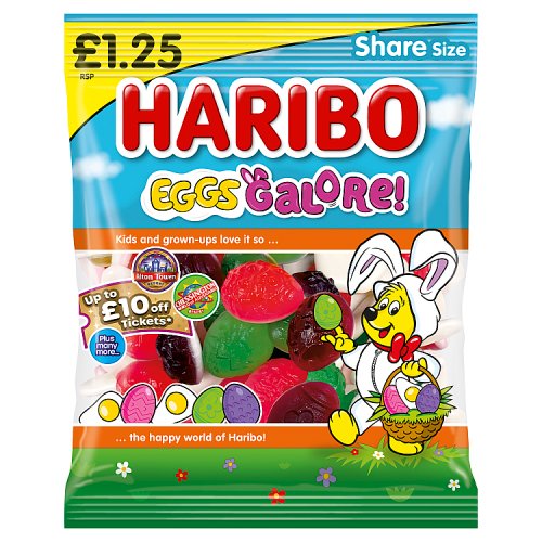 Haribo Eggs Galore 140g PM £1.25 pack shot