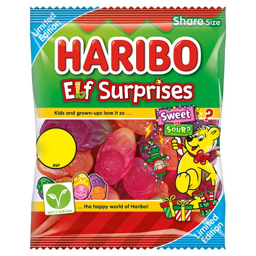 Haribo Elf Surprises PM £1.25 140g pack shot