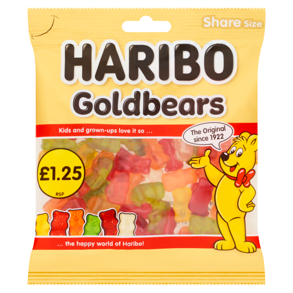 Haribo Gold Bears PM £1.25 140g pack shot