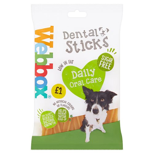 Webbox Dental Sticks 2 in 1 Treats 180g pack shot