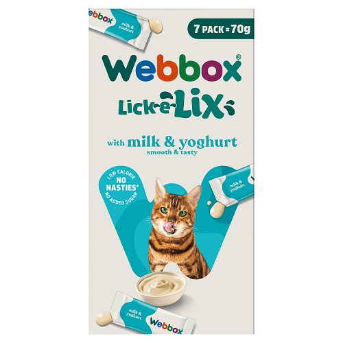 Webbox Cat Lick e Lix Cream Milk & Yoghurt 5s (5 x 10g) pack shot