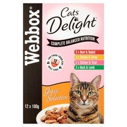 Webbox Cat Pouches Gravy Selection 12pk (12 x 100g) pack shot