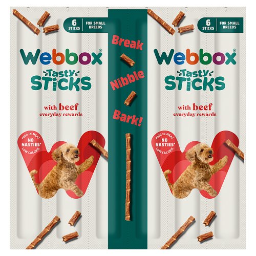 Webbox Small Dogs Delight Sticks Beef 55g pack shot