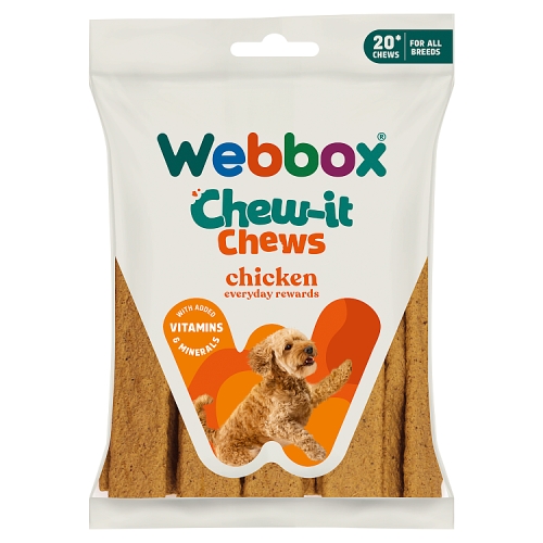 Webbox Chomping Chews Chicken 200g pack shot