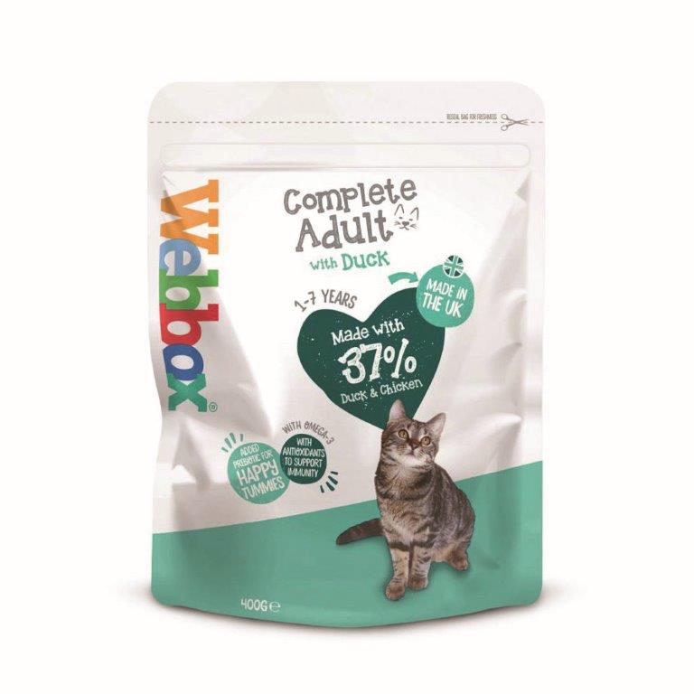 Webbox Cat Delight Dry Food Chicken & Duck 400g pack shot