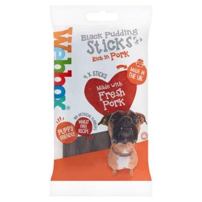 Webbox Black Pudding Sticks 4s pack shot