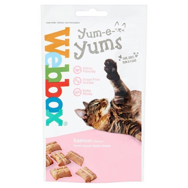 Webbox Cat Yum-e-Yums Salmon Treats 40g pack shot