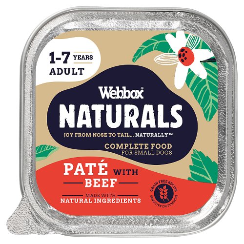 Webbox Natural Pate Beef 150g pack shot