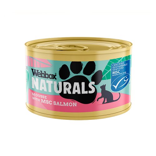 Webbox Cat Natural Cat Mousse Salmon 85g pack shot