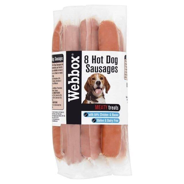 Webbox Hot Dog Sausages 8 Pack pack shot