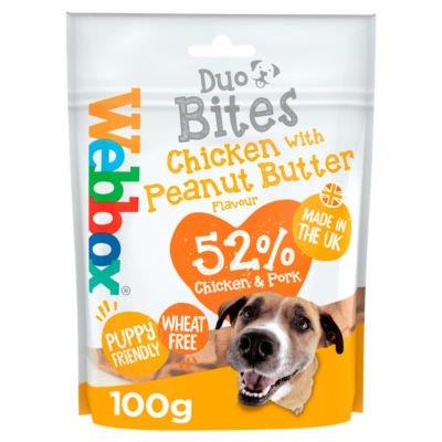 Webbox Duo Bites Chicken & Peanut Butter 100g pack shot