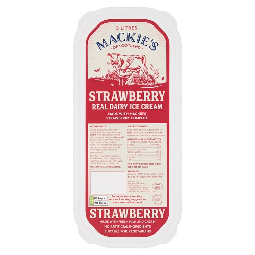 Mackie's of Scotland Napoli Strawberry 5Ltr pack shot