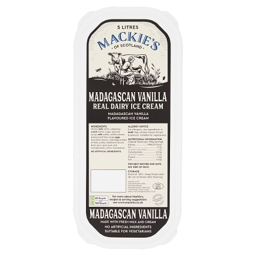 Mackie's of Scotland Napoli Vanilla 5Ltr pack shot