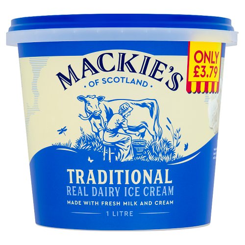 Mackies of Scotland Traditional 1Ltr PM £3.79 pack shot