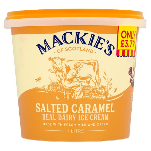 Mackies of Scotland Salted Caramel 1Ltr PM £3.79 pack shot