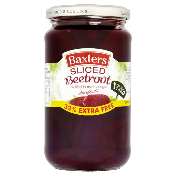 Baxters Sliced Beetroot 452g pack shot