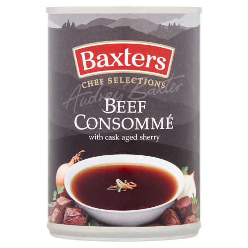 Baxters Luxury Beef Consomme Soup 400g pack shot