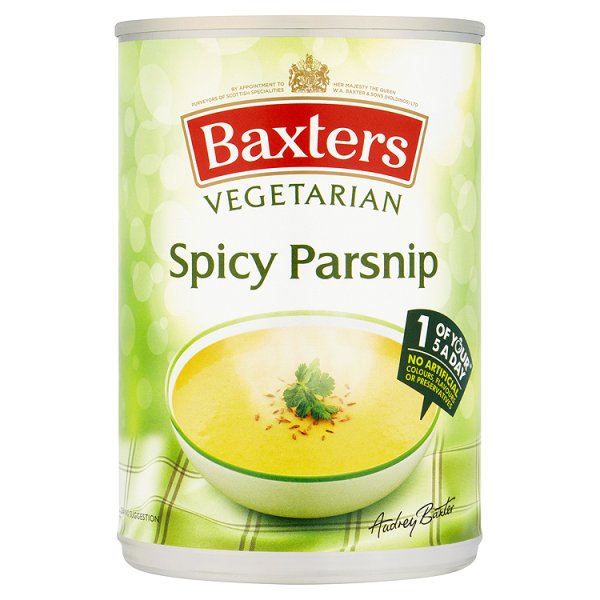 Baxters Vegetarian Spicy Parsnip Soup 400g pack shot