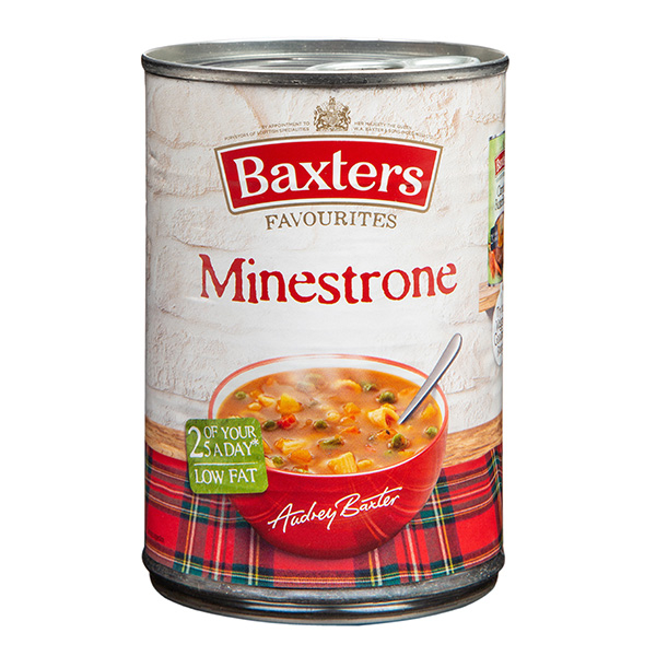 Baxters Minestrone Soup 400g pack shot