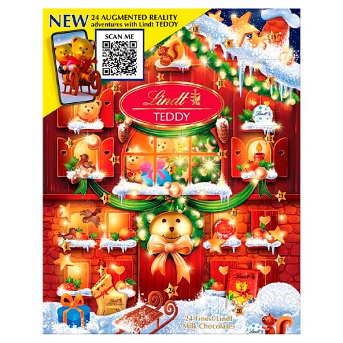 Lindt Teddy Advent Calendar 250g pack shot
