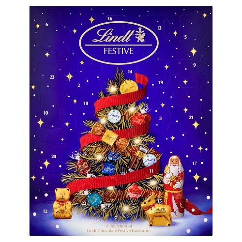 Lindt Festive Selection Advent Calendar 289g pack shot