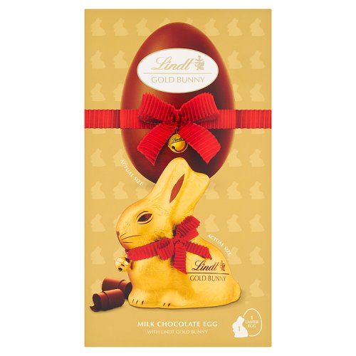 Lindt Gold Bunny Shell Egg 195g pack shot