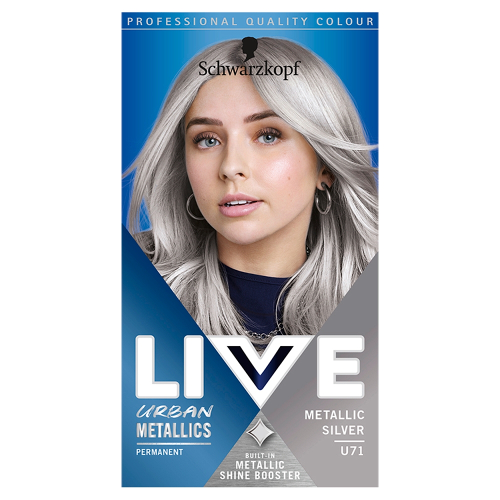 Schwarzkopf Live Urban Metallics Metallic Silver U71 1s pack shot