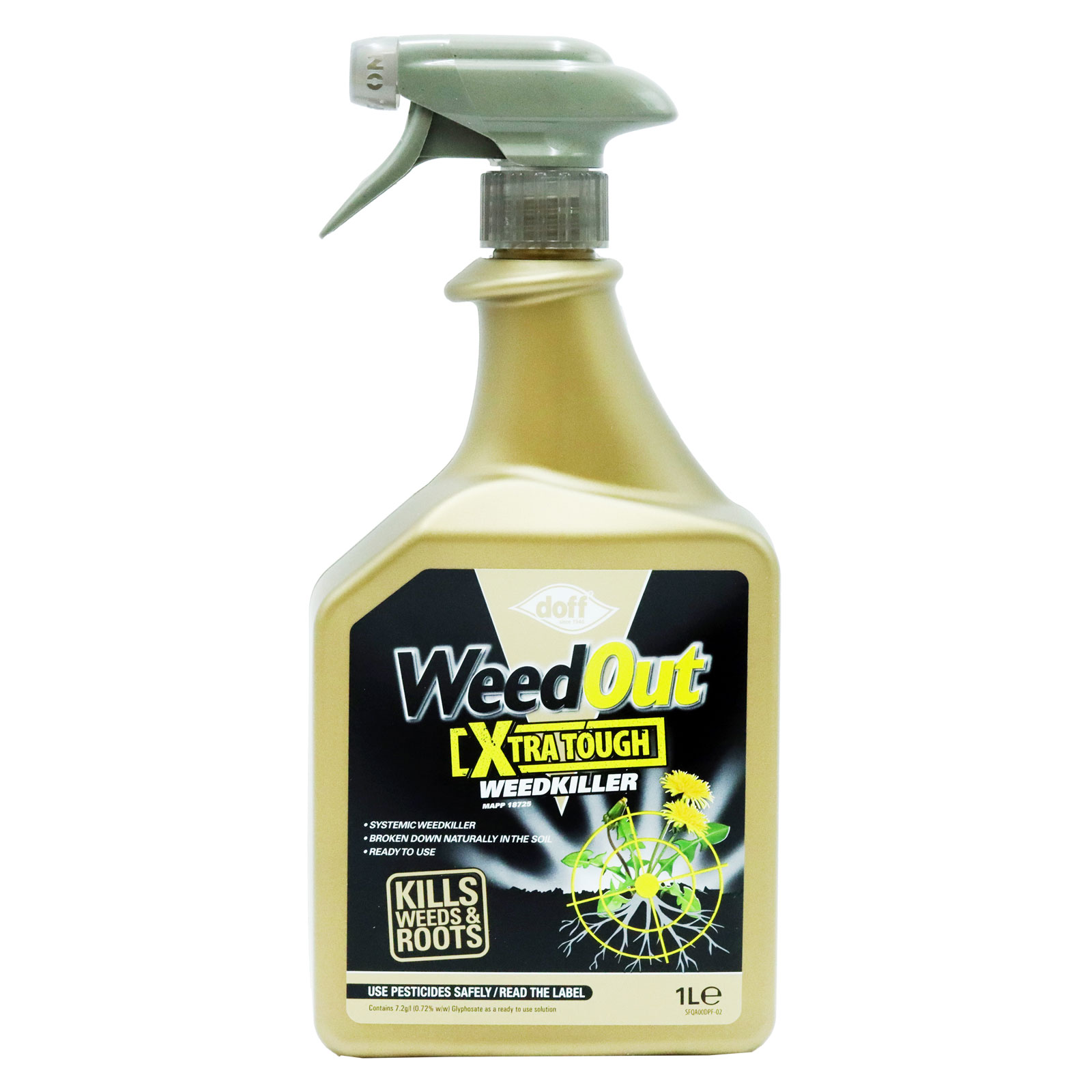 Doff Weedkiller Weedout Xtra Ready To Use 1Ltr pack shot