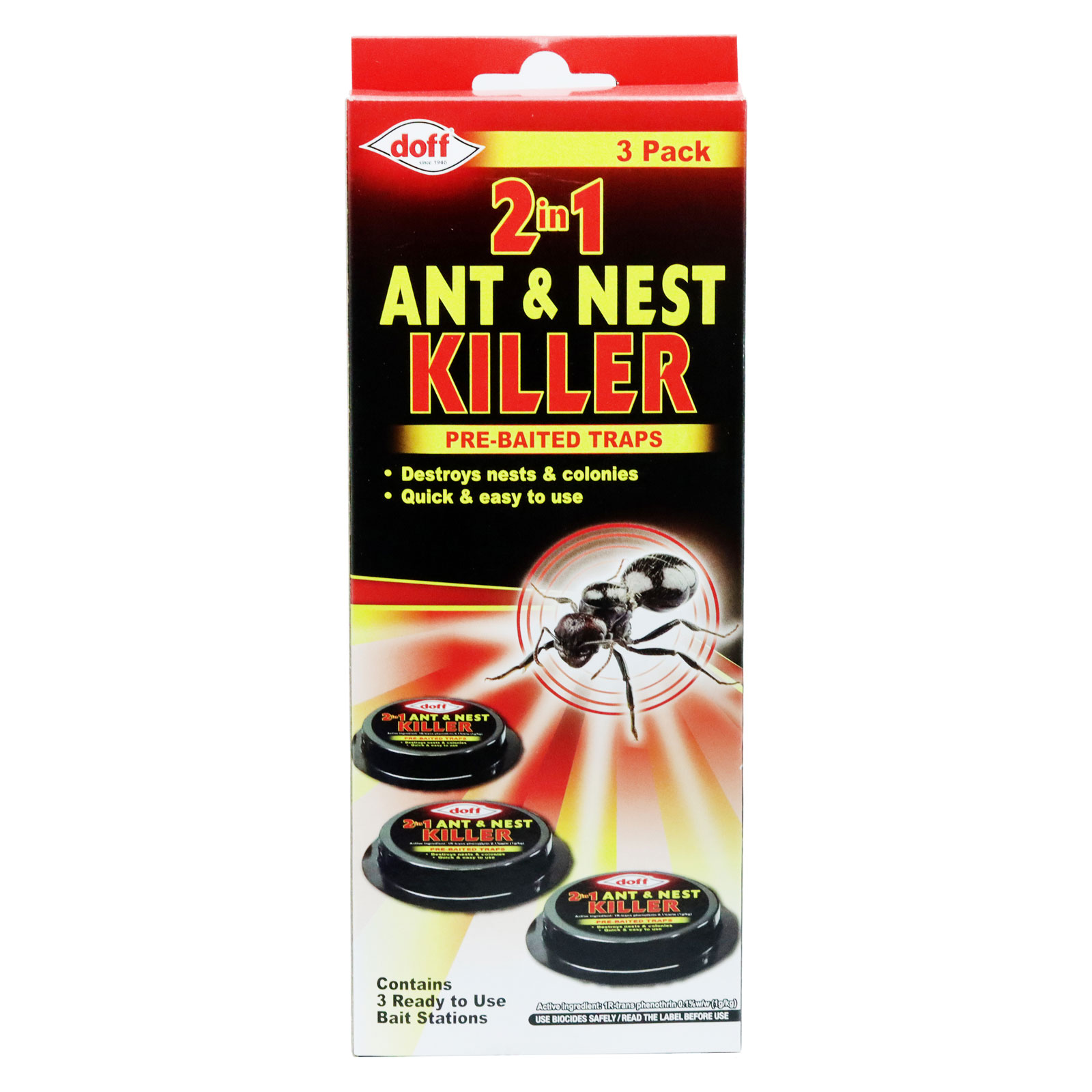 Doff Ant Bait Station 3pk pack shot