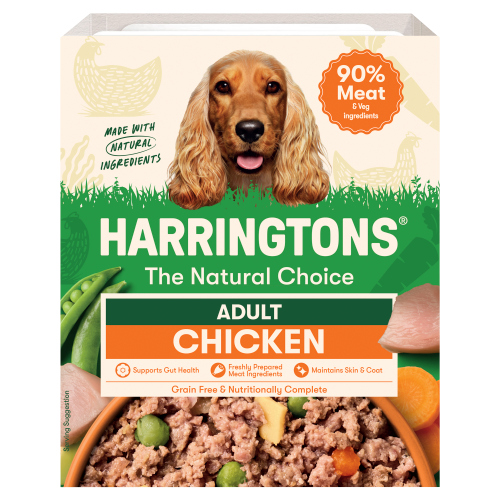 Harringtons Dog Food Wet Chicken & Potato Tray 400g pack shot
