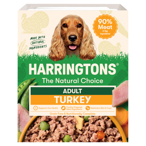 Harringtons Dog Food Wet Turkey Tray 400g pack shot