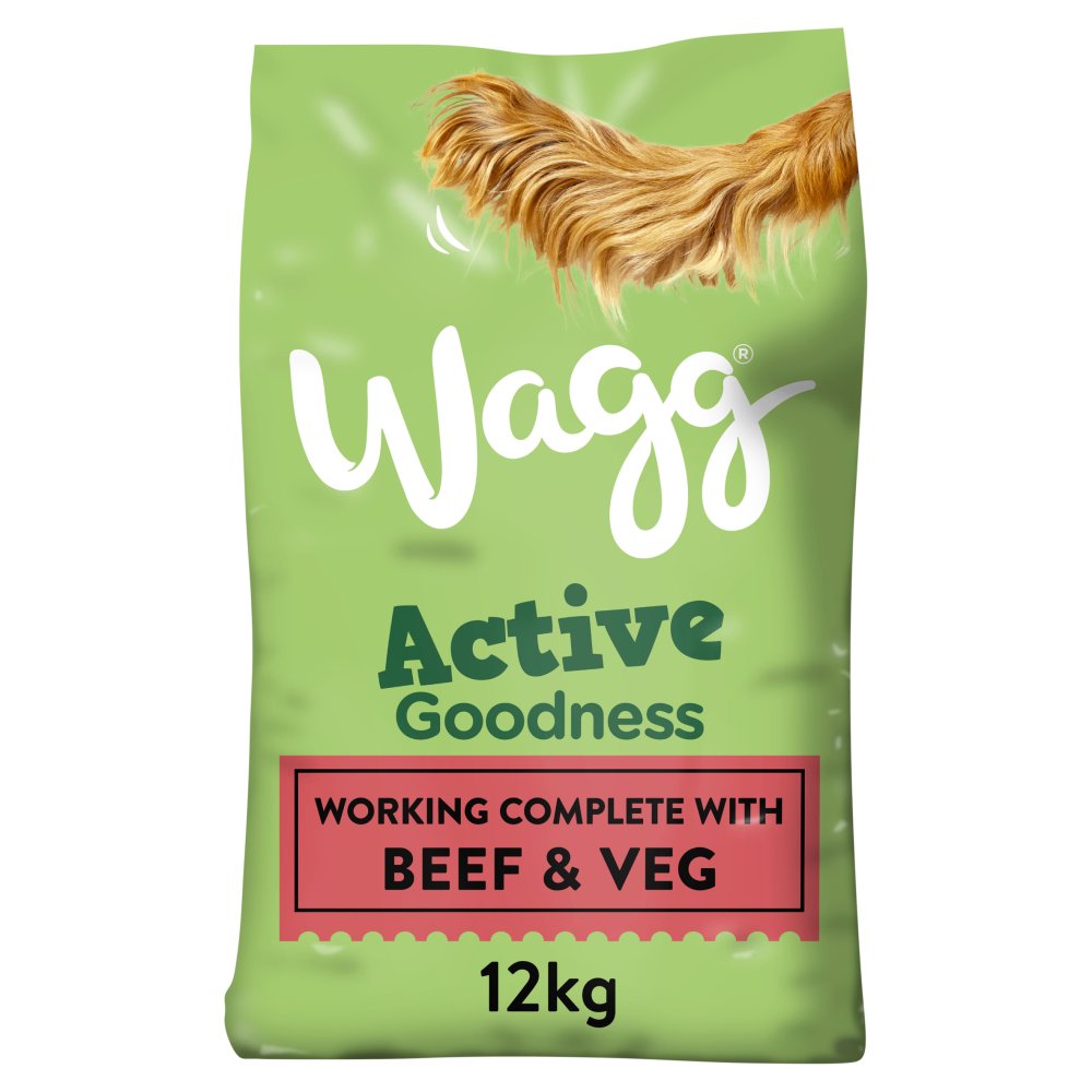 Wagg Active Goodness Beef 12kg pack shot